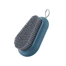 FACEGA Nail Brush with Soft and Hard Bristles,Hanging Nail Brush for Cleaning Fingernails,Blue Nail Brushes for Home Use