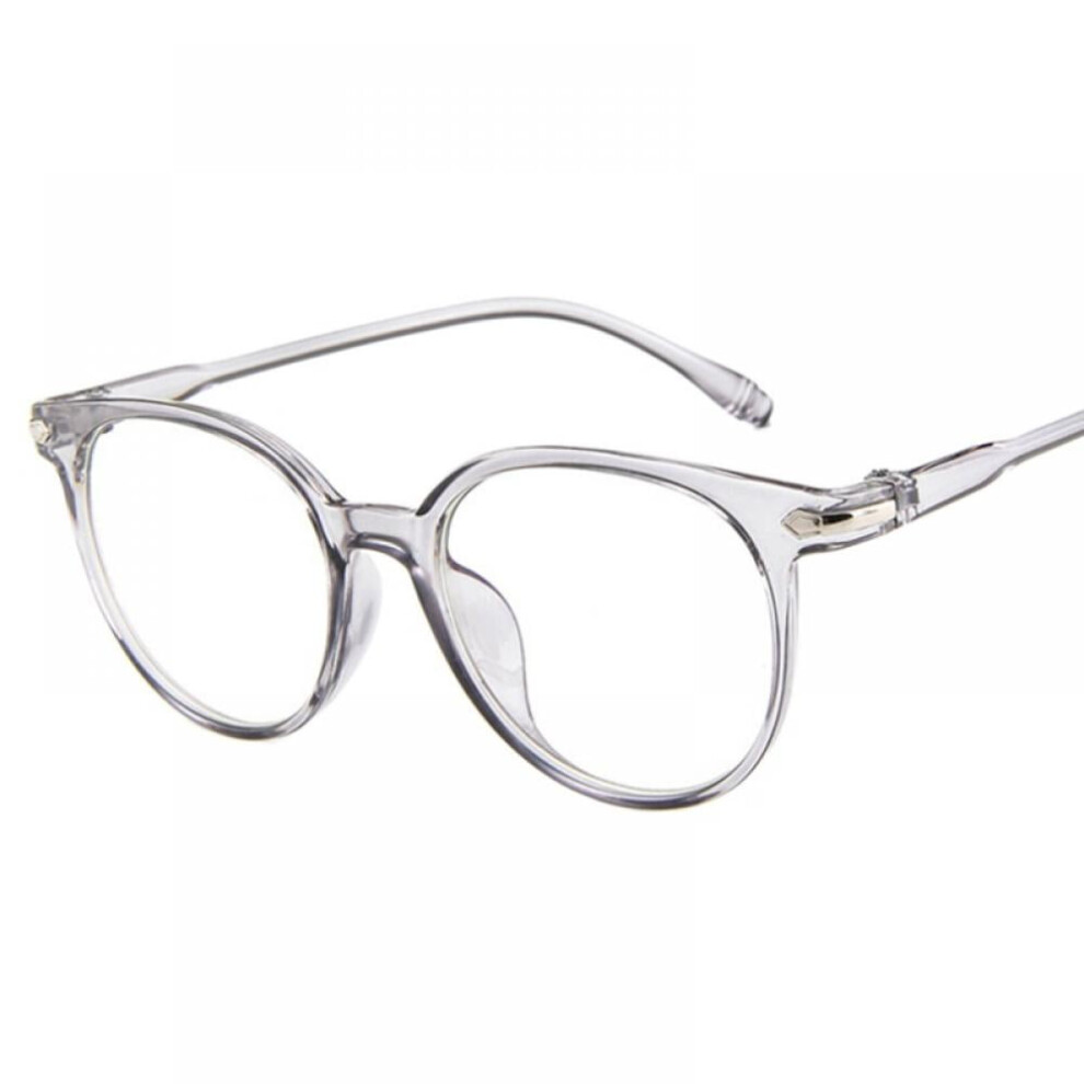 Women's Stylish Oval Candy Color Non-prescription Eyeglasses Clear Lens Eyewear