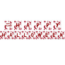 Qxpztk Halloween Disposable Tableware Set – Plates, Napkins, Forks – Compatible with Halloween & Birthday Parties