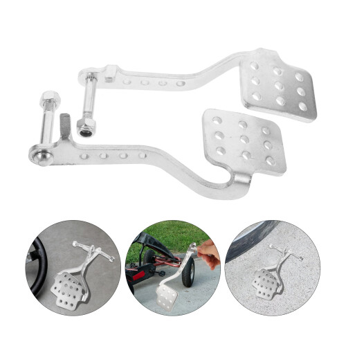 Improved Handling Throttle Pedals Silver 1 Pair
