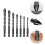 Concrete Masonry Drill Bits Spiral Design Hard Alloy Black 7Pcs 1