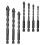 Concrete Masonry Drill Bits Spiral Design Hard Alloy Black 7Pcs 7