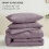 Queen Dusty Purple Comforter Set 3-Piece 3