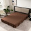 Brown King Size Ruffled Bed Skirt with Split Corners, 14" Drop 6