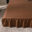 Brown King Size Ruffled Bed Skirt with Split Corners, 14" Drop 5