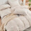 Beige seersucker twin comforter set 5 pieces 3