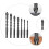 Concrete Masonry Drill Bits Spiral Design Hard Alloy Black 7Pcs 8