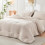 Beige Queen Comforter Set Seersucker 7-Piece 8