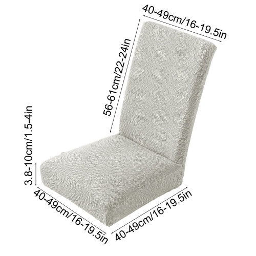 Elastische, wasbare stoelhoezen voor eetkamerstoelen 2