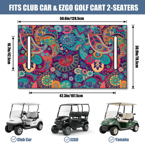 Coprisedile per golf cart in microfibra, 51" x 31" 2