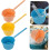 3pcs Water Ladle with Long Handle for Kitchen and Bathroom Multipurpose Plastic Scoop Yellow 4