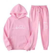 Tuta da donna, set 2 pezzi, sportivo casual, giacca, pantaloni lunghi, felpa con cappuccio, set di top e pantaloni, set a maniche lunghe con