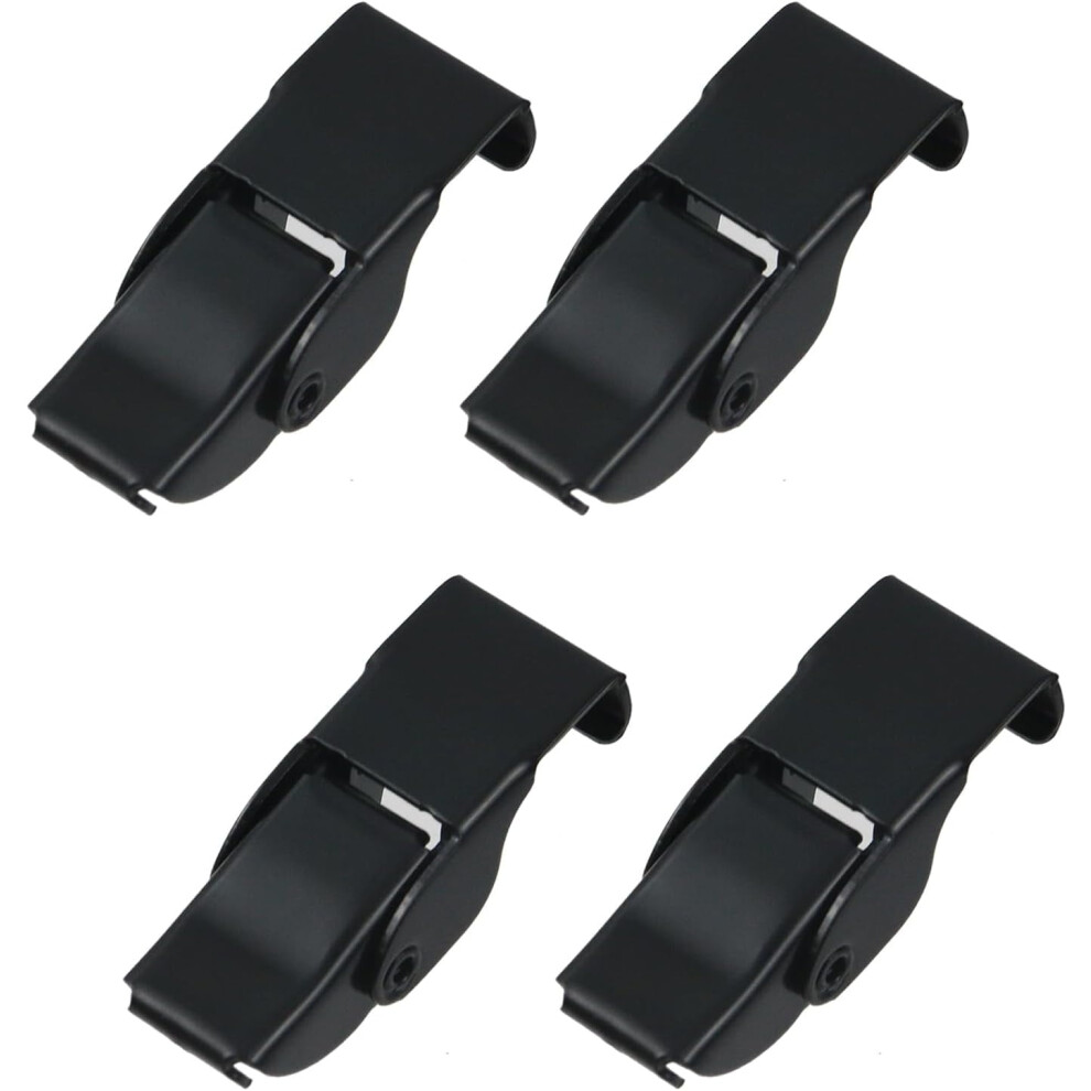 4Pcs Spring Loaded Toggle Hasp Clamp Stainless Steel Draw Latches Black Toggle Lock With Screws For Toolboxes Cabinet Boxes 9085618802308