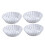 HEMOTON 10 Pcs Egg Tarts Mould Cupcake Molds for Baking Bakeware Small Silver 5