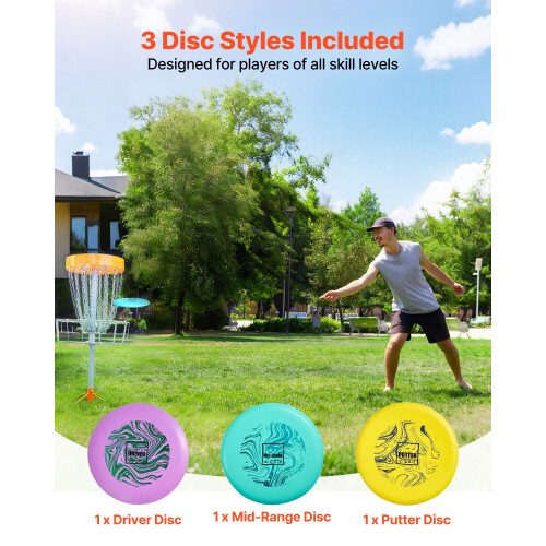 Disc Golf Starter Set (3-Pack: Putter, Mid-Range, Driver), PDGA Certified, Compatible with all disc golf courses 1