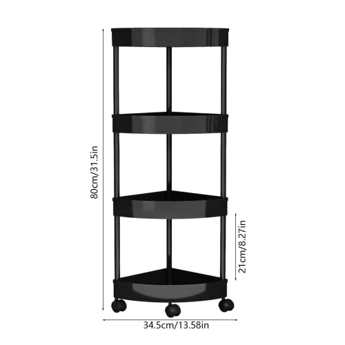 Bathroom Corner Shelf 4-Tier 31.5x13.6 in 2