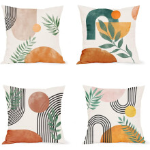 Obliečky na vankúše Boho 20x20 cm sada 4 kusov – moderný štýl v polovici storočia