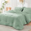 Sage Green Queen Seersucker Comforter Set 7-Piece 8