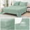 Sage Green Queen Seersucker Comforter Set 7-Piece 7
