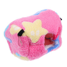 Hamster Hammock Thick Warm Plush Bed for Winter Comfort, Soft Hanging Cage Nest with Hooks