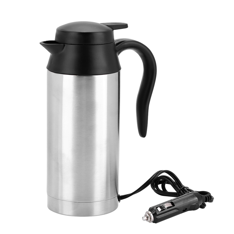 24V Car Electric Kettle 750Ml Stainless Steel Rapid Heating Auto Shutoff Travel Water Boiler 9771547170341