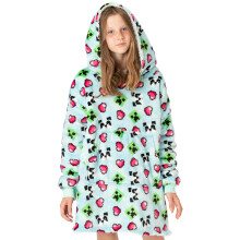 Minecraft Blanket Hoodie (Girls Blue)