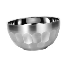 Stainless Steel Insulated Bowl with Double Wall Heat Retention for Soup, Salad and Rice Serving