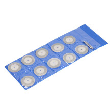 Disques diamantés de coupe, 10 pièces, 40 mm, meules à poncer rondes pour bois, métal et pierre