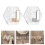 10Pcs Invisible Acrylic Adhesive Hook Sturdy Materials-Silver 2