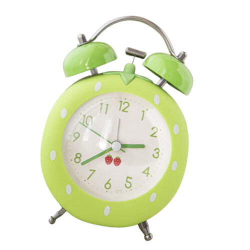 Heavy Sleeper Alarm Clock With Loud Bells Night Light-Green