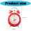 Heavy Sleeper Alarm Clock With Loud Bells Night Light-Green 3