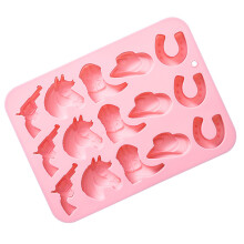 Creative Reusable Molds Cowboy Theme Cake Decorating Tool-Pink