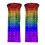 LED Light Up Rainbow Silk Fan Performances Colorful-Right Hand 2