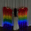 LED Light Up Rainbow Silk Fan Performances Colorful-Right Hand 5