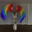 LED Light Up Rainbow Silk Fan Performances Colorful-Right Hand 7