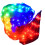 LED Light Up Rainbow Silk Fan Performances Colorful-Right Hand 6