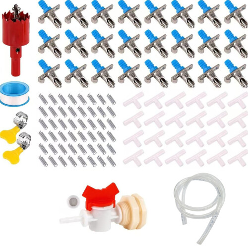 Kits d'arrosage pour clapier à-Ensemble combiné de 24 pièces