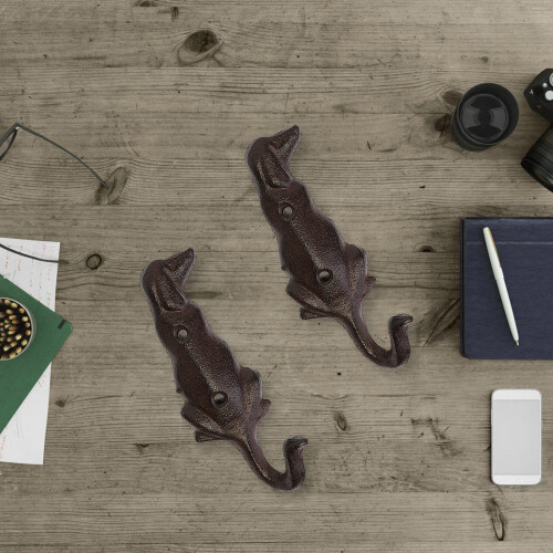 Practical Iron Hook With Dog Design Rusts Resistant Iron Dog-2 1