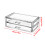 Clear Makeup Storage Box with Two Removable Drawers for Desk 3
