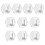 10Pcs Invisible Acrylic Adhesive Hook Sturdy Materials-Silver 1