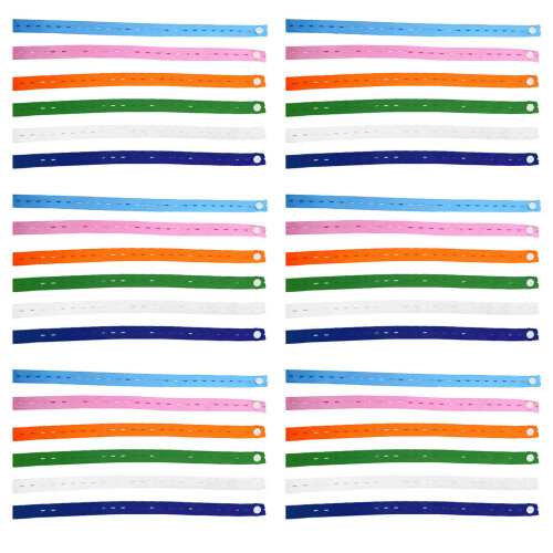 Bandes élastiques multicolores, 30 pièces, Solution de rangement