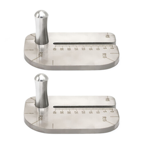 Outil de plaque d'aide à la perforation du cuir en acier