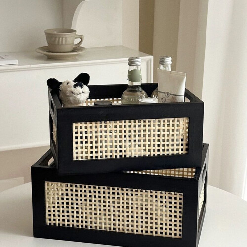 Multipurpose Bamboos Storage Basket for Bathroom or-large 2