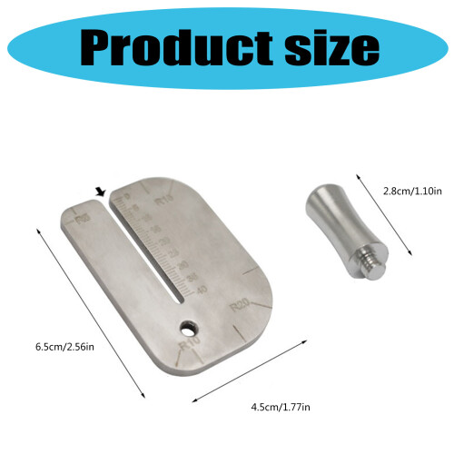 Outil de plaque d'aide à la perforation du cuir en acier 2