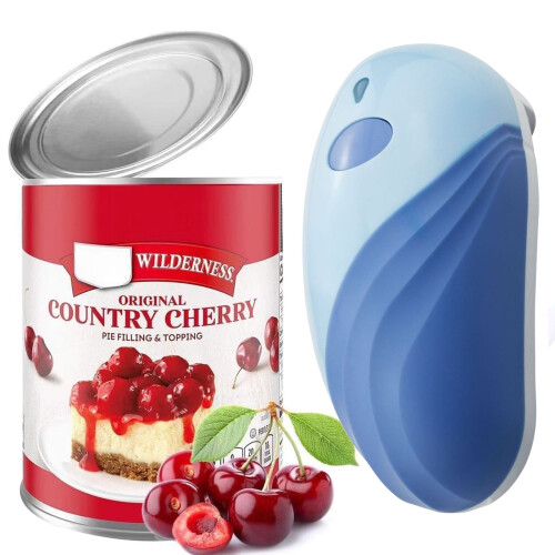 CheAAlet Electric Can Opener – Hands-Free, Compact, Safe, compatible with Sharp Edges
