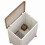 LEDMOMO Foldable Clothing Organizer Box Cube Plastic Beige 1Pcs 3