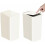 Slim Bathroom Trash Can 10L Pop-Up Lid 2 Pack White 1