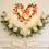 3D Heart Tulip Wreath 15.7 in – Version A 3