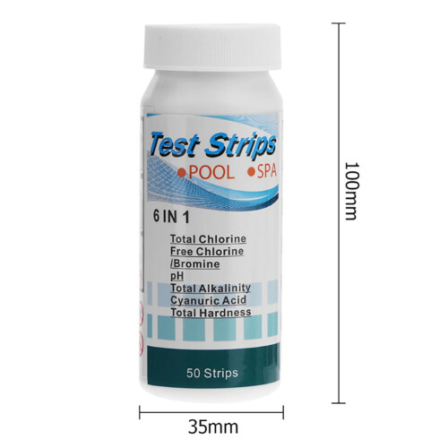 Water Test Strips Kit pH Alkalinity Hardness Chlorine 1
