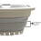 41L Collapsible Laundry Basket – Foldable Pop-Up Storage, Portable Washing Tub, Space-Saving Hamper, 3-Handled Rectangular, Grey (Compatible with 7